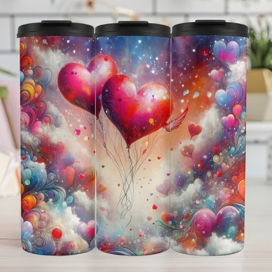 Cosmic Heart Balloon Galaxy Thermosbecher