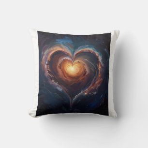 Cosmic Heart Galaxy Liebeskunst – Universum Romanz Kissen