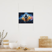 Cosmic Hindu Deity Poster - Geschenk für Meditatio (Küche)