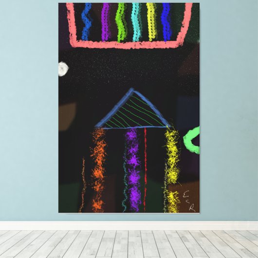 Cosmic Home Leinwanddruck (Insitu (Holzboden))