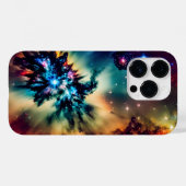 Cosmic indigo explodierte faszinierende Raumlandsc Case-Mate iPhone Hülle (Rückseite (Horizontal))