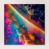 Cosmic Indigo farbenfrohe Himmelslandschaft Puzzle (Vertikal)