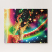 Cosmic Indigo Interstellar Event im magischen Raum Puzzle (Horizontal)