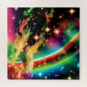 Cosmic Indigo Interstellar Event im Weltraum Puzzle (Horizontal)