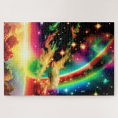 Cosmic Indigo Interstellar Event in Majestic Space Puzzle (Horizontal)