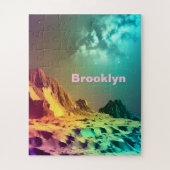 Cosmic Indigo Planet unter dem Phantastischen Univ Puzzle (Vertikal)