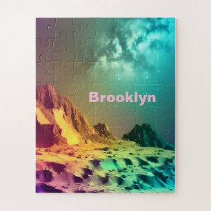 Cosmic Indigo Planet unter dem Phantastischen Univ Puzzle