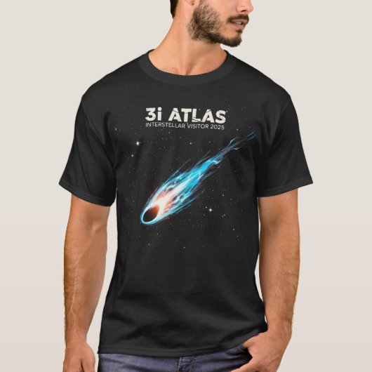 Cosmic Interstellar Comet Atlas Visitor 2025 Space T-Shirt (Vorderseite)