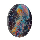 Cosmic Jellyfish Artwork Dartscheibe (Vorderseite Links)