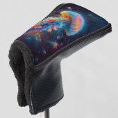 Cosmic Jellyfish Artwork Golf Headcover (3/4 Vorderseite)