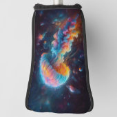 Cosmic Jellyfish Artwork Golf Headcover (Rotieren 90)