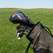 Cosmic Jellyfish Artwork Golf Headcover (In SItu)