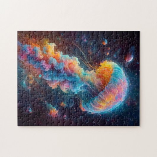 Cosmic Jellyfish Artwork Puzzle (Horizontal)