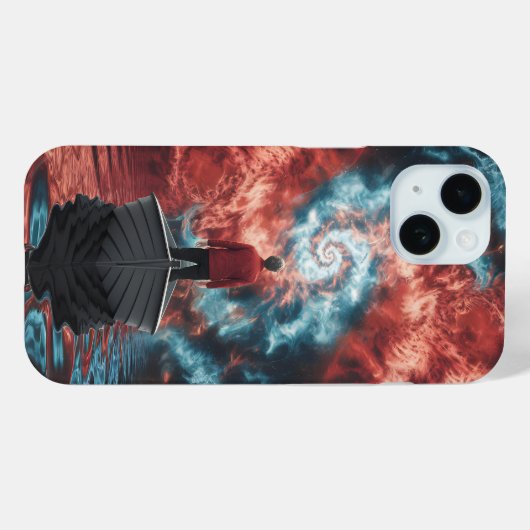 Cosmic Journey Boat Fantasy for Dreamers Phone Case-Mate iPhone Hülle (Rückseite (Horizontal))