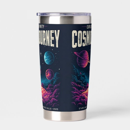 Cosmic Journey Rocket Launch Explore tumbler water Thermobecher (Rechts)