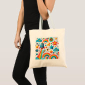 Cosmic Joy Tote Bag Design Tragetasche (Vorderseite (Produkt))