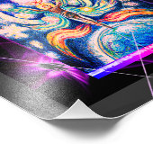 Cosmic Juggler Spectral Net Fellowship Fotodruck (Ecke)