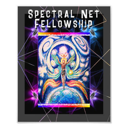 Cosmic Juggler Spectral Net Fellowship Fotodruck (Vorne)