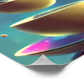 Cosmic Kitten in a Teacup #10 - Art, Print, Poster (Ecke)