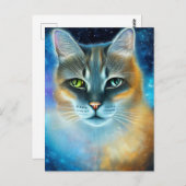Cosmic Kitty Postcard Postkarte (Vorne/Hinten)