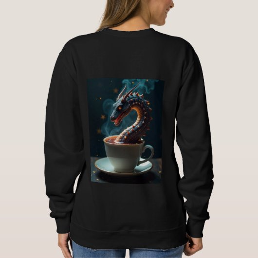 Cosmic Kraken Teacup Mystical Hoodie Design (Rückseite)