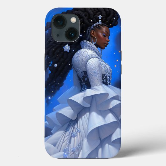Cosmic Lady African American Fantasy Art Case-Mate iPhone Hülle (Rückseite)