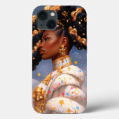 Cosmic Lady African American Fantasy Art Case-Mate iPhone Hülle (Rückseite)