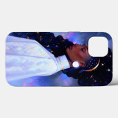 Cosmic Lady African American Fantasy Art Case-Mate iPhone Hülle (Rückseite (Horizontal))