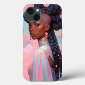 Cosmic Lady African American Fantasy Art Case-Mate iPhone Hülle (Rückseite)