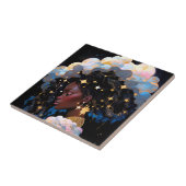 Cosmic Lady African American Fantasy Art Fliese (Seite)