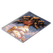 Cosmic Lady African American Fantasy Art Notizblock (Linke Seite)