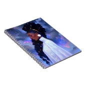 Cosmic Lady African American Fantasy Art Notizblock (Rechte Seite)