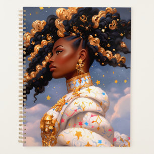 Cosmic Lady African American Fantasy Art Planer