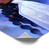 Cosmic Lady African American Fantasy Art Poster (Ecke)