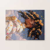 Cosmic Lady African American Fantasy Art Puzzle (Horizontal)