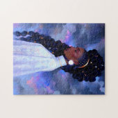 Cosmic Lady African American Fantasy Art Puzzle (Horizontal)
