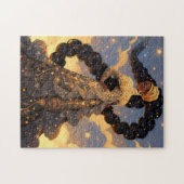 Cosmic Lady African American Fantasy Art Puzzle (Horizontal)