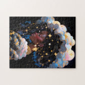 Cosmic Lady African American Fantasy Art Puzzle (Horizontal)