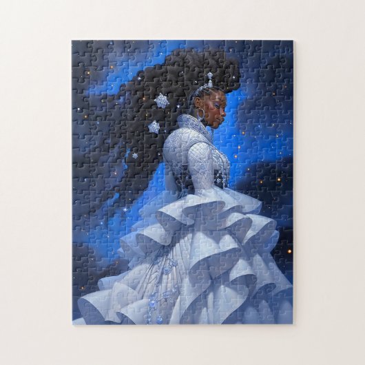 Cosmic Lady African American Fantasy Art Puzzle (Vertikal)