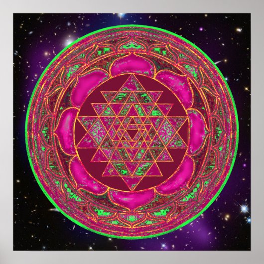 Cosmic Lakshmi Mandala Poster (Vorne)