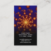 Cosmic | Lebhaft, Gold Lotus Visitenkarte (Rückseite)