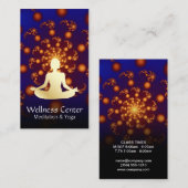 Cosmic | Lebhaft, Gold Lotus Visitenkarte (Vorne/Hinten)