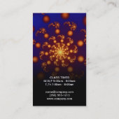 Cosmic | Lebhaft, Gold Lotus Visitenkarte (Rückseite)