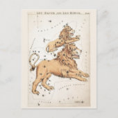 Cosmic Leo Zodiac Postkarte (Vorderseite)