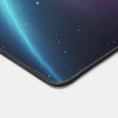 Cosmic Light Collision Abstract Glowing Space Schreibtischunterlage (Ecke)
