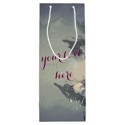 COSMIC LIKING | Geschenktasche - Wein Geschenktüte Für Weinflaschen (Rückseite)