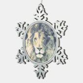 COSMIC LIKING | Zinnschneeflocken Schneeflocken Zinn-Ornament (Rechts)