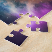 Cosmic Lila Blue Mystical Interstellary Object Puzzle (Seite)