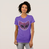Cosmic Lila Kitten T-Shirt (Vorne ganz)