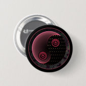 Cosmic Lila Yin Yang Button (Vorne & Hinten)